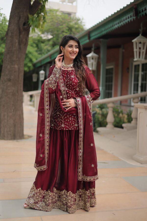 READYMADE KURTI-PLAZOO-DUPATTA SET - Image 5