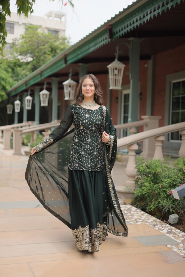 READYMADE KURTI-PLAZOO-DUPATTA SET - Image 8