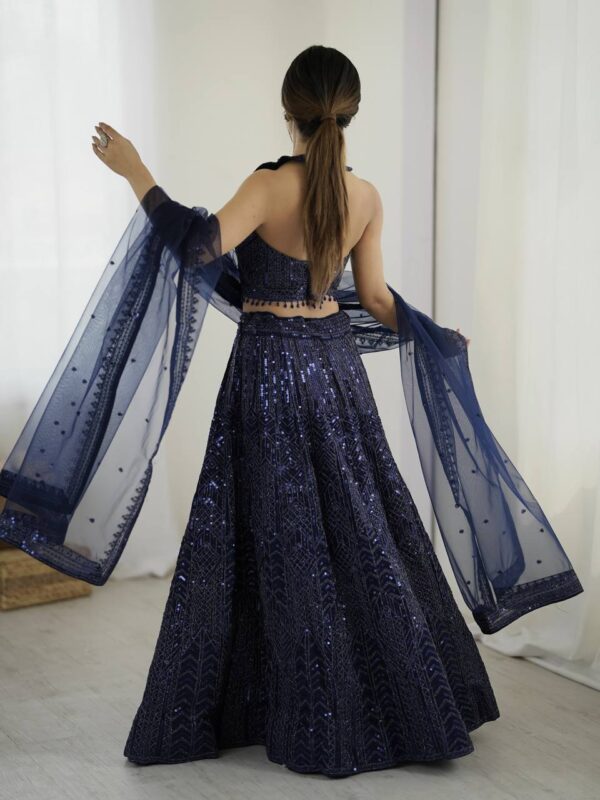 Wedding Special Sequins Work Lehenga - Image 5