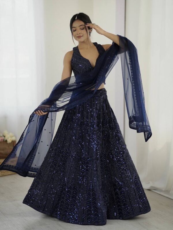 Wedding Special Sequins Work Lehenga