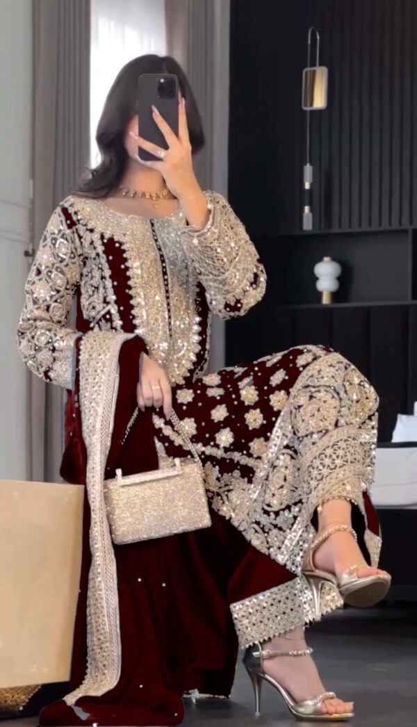 Fully Stitched Heavy Embroidery Salwar Suit