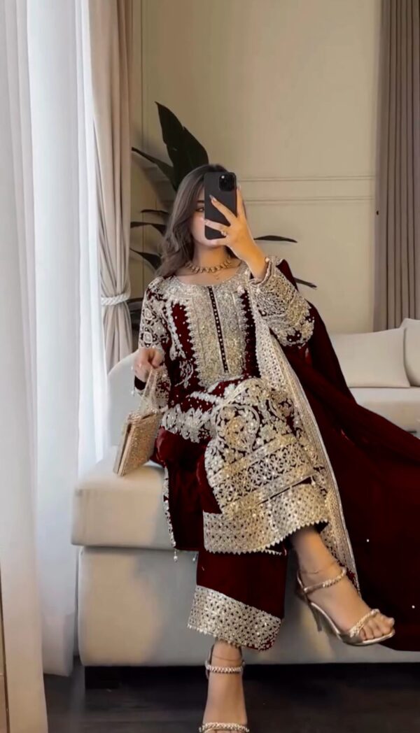 Fully Stitched Heavy Embroidery Salwar Suit - Image 2