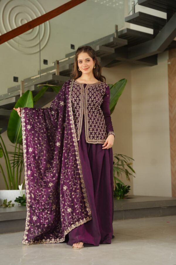 Ready made Kurti with Sharara & Dupatta Set - Image 2