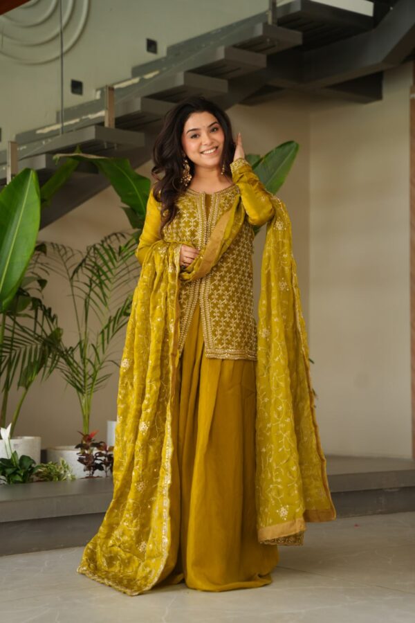 Ready made Kurti with Sharara & Dupatta Set - Image 8
