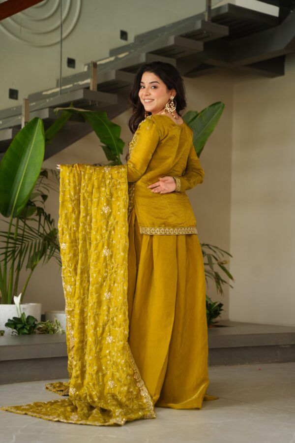 Ready made Kurti with Sharara & Dupatta Set - Image 9