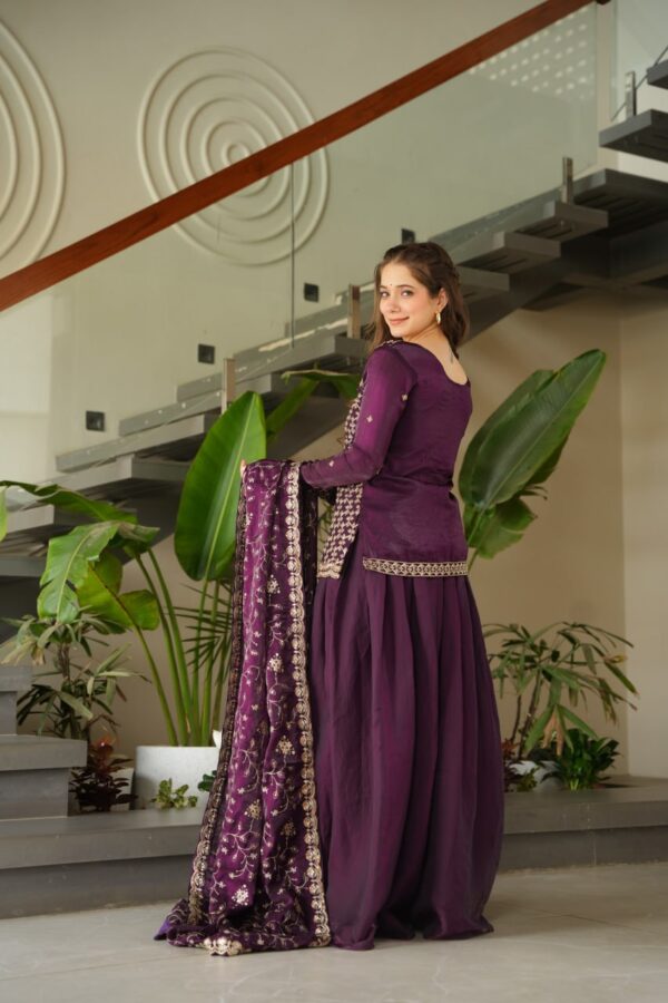 Ready made Kurti with Sharara & Dupatta Set - Image 3