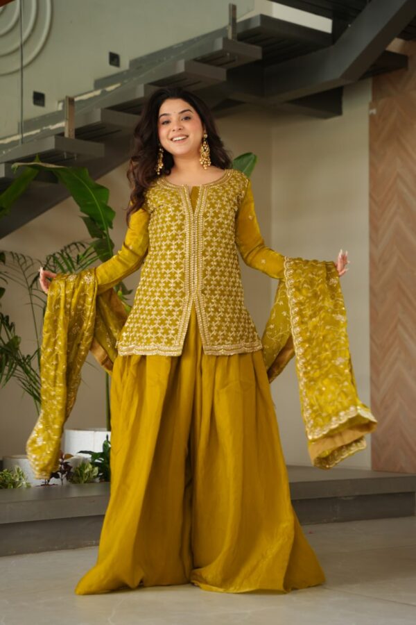 Ready made Kurti with Sharara & Dupatta Set - Image 14
