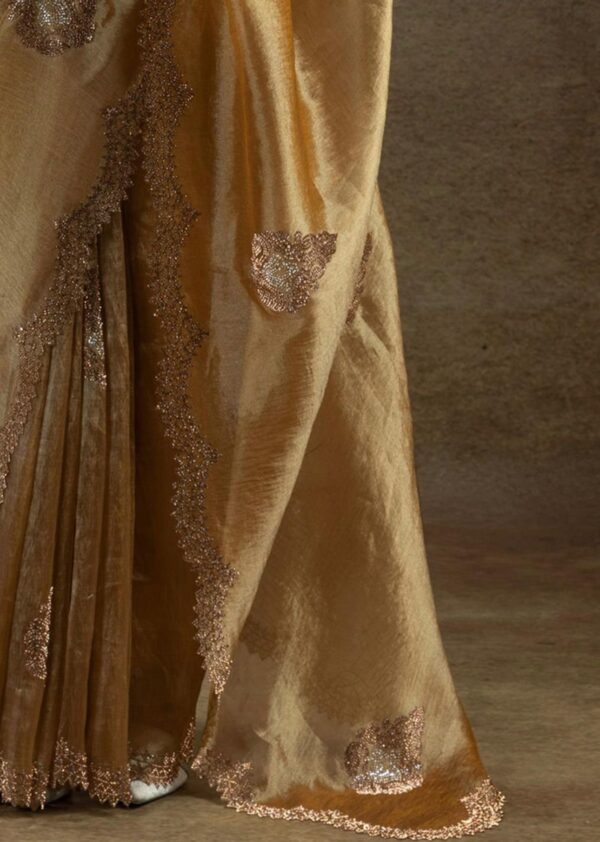 Jarkhan Diamond Work Designer Saree - Image 6
