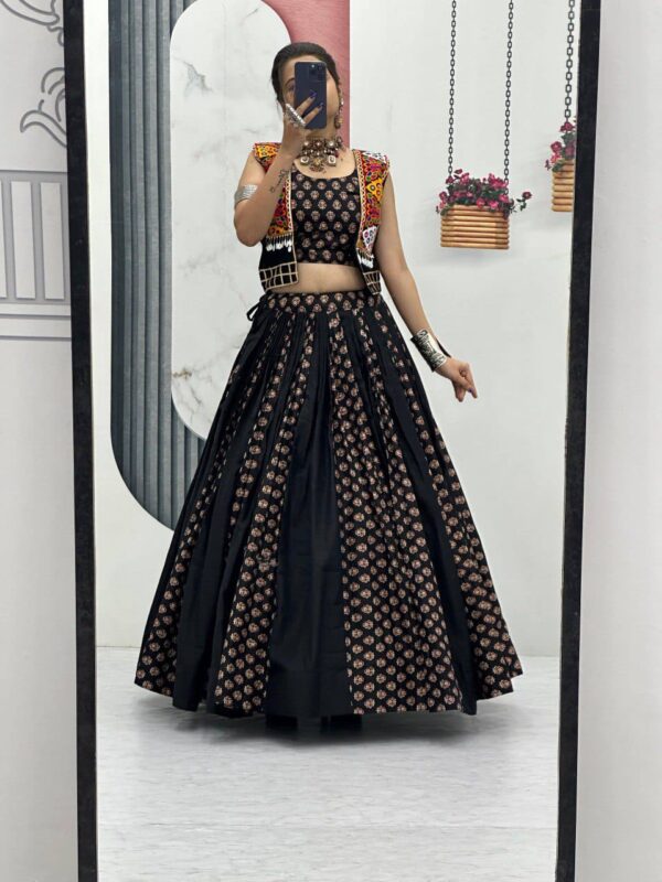Fully Stitched Lehenga with Top and Jacket - Image 11