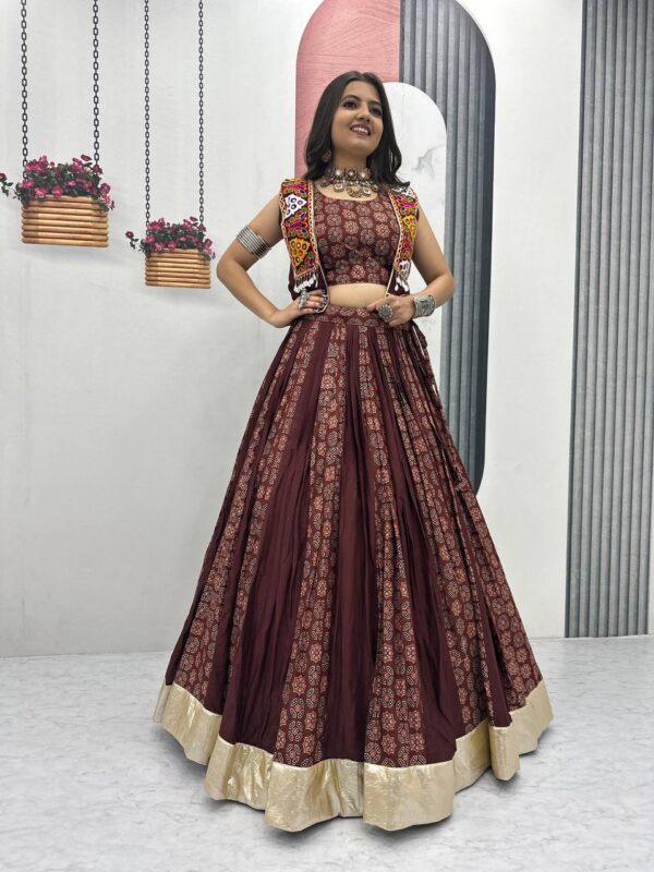 Fully Stitched Lehenga with Top and Jacket - Image 5