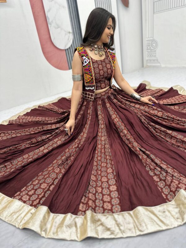 Fully Stitched Lehenga with Top and Jacket - Image 3