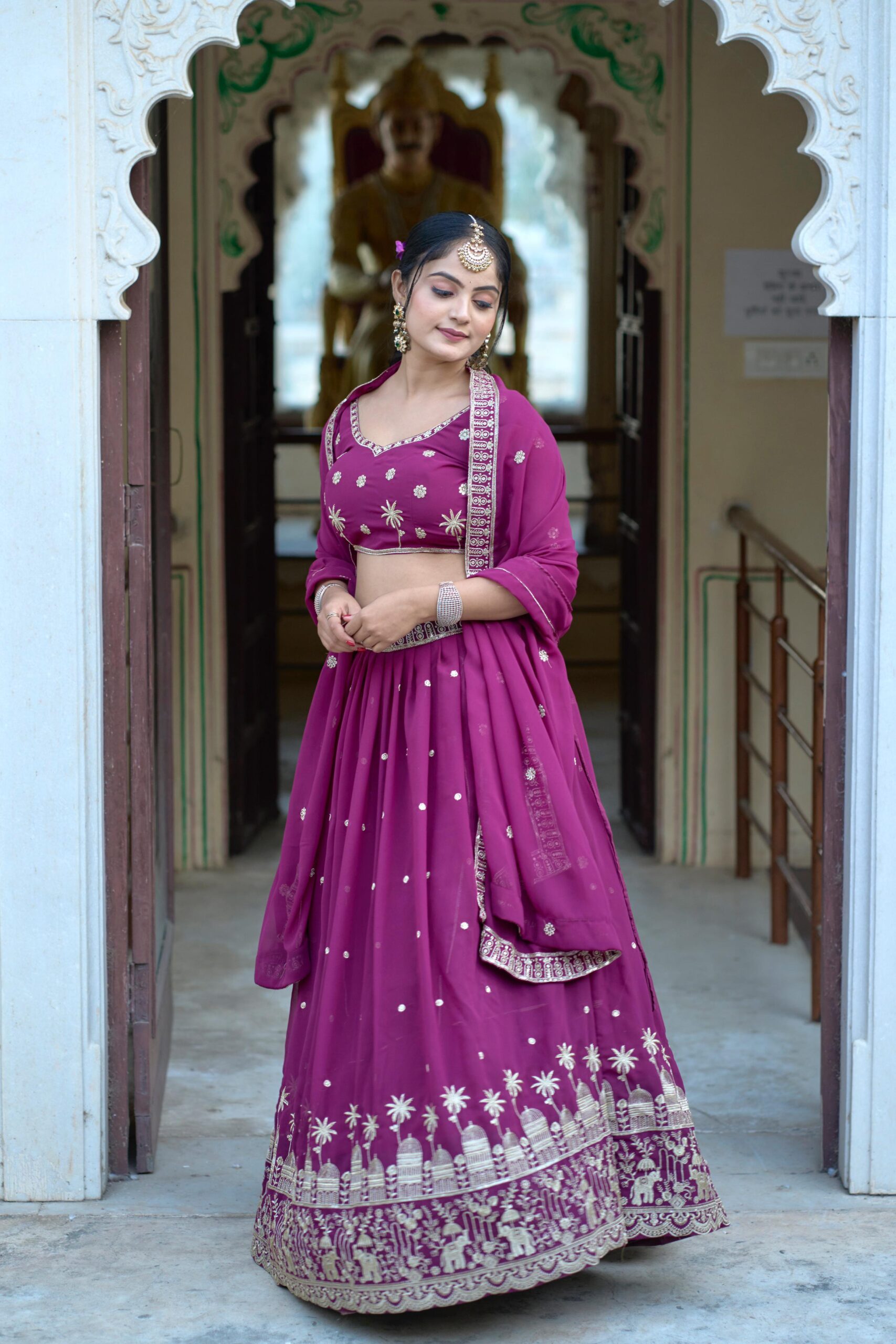 Georgette Embroidery Lehenga - Image 8