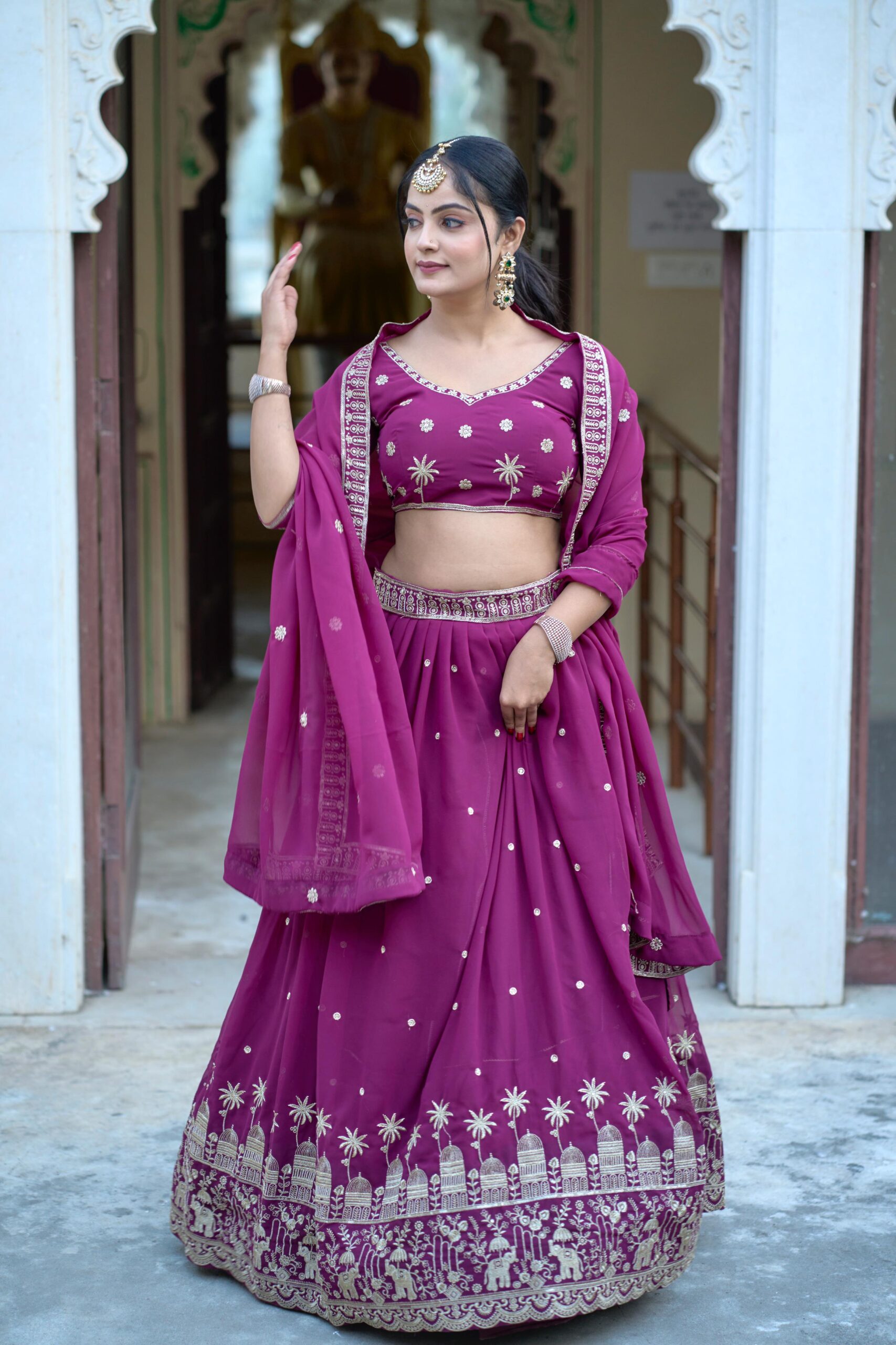 Georgette Embroidery Lehenga