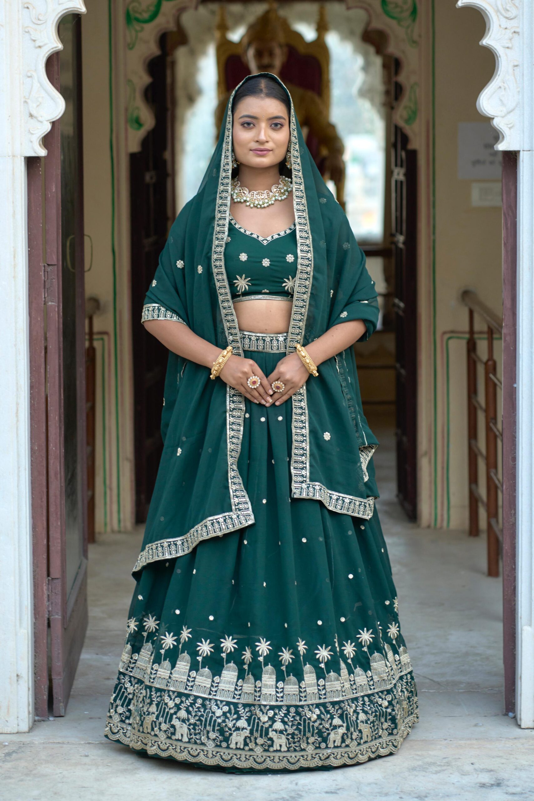 Georgette Embroidery Lehenga - Image 6