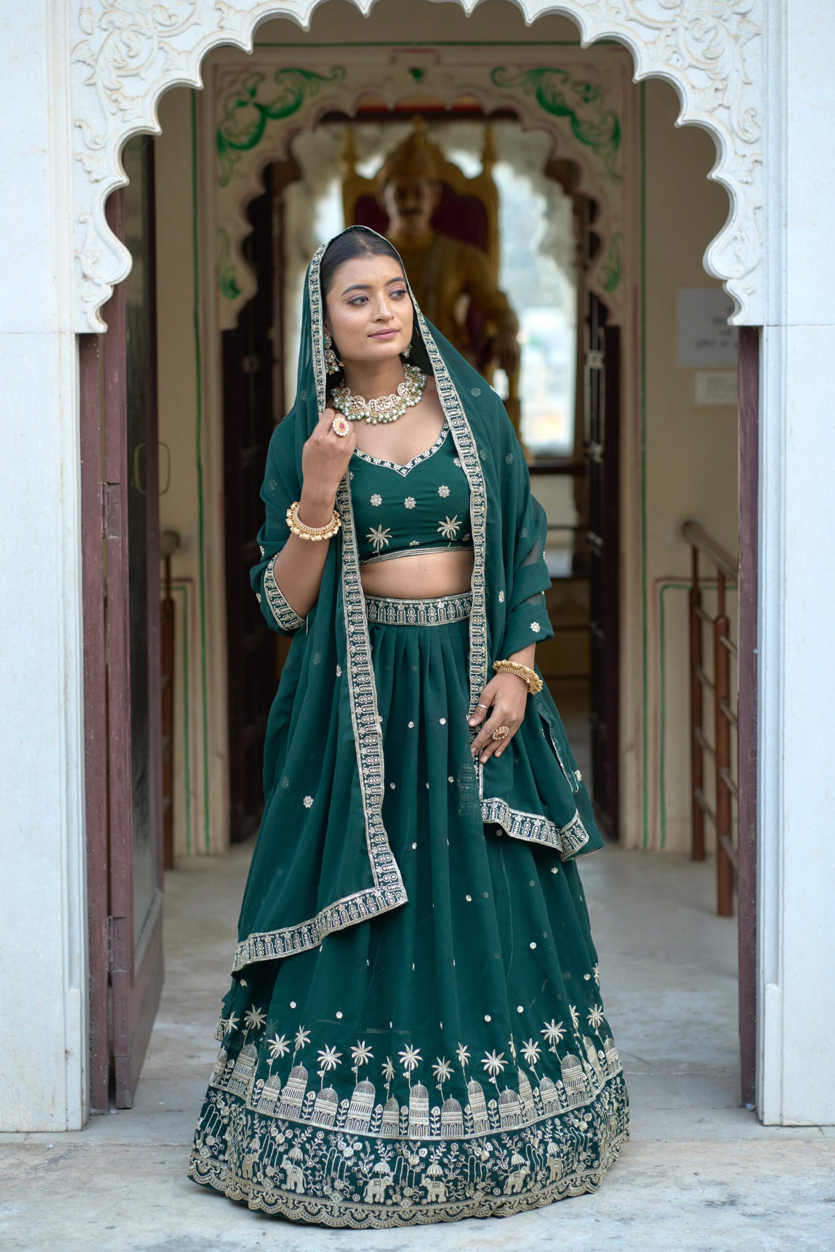 Georgette Embroidery Lehenga - Image 5