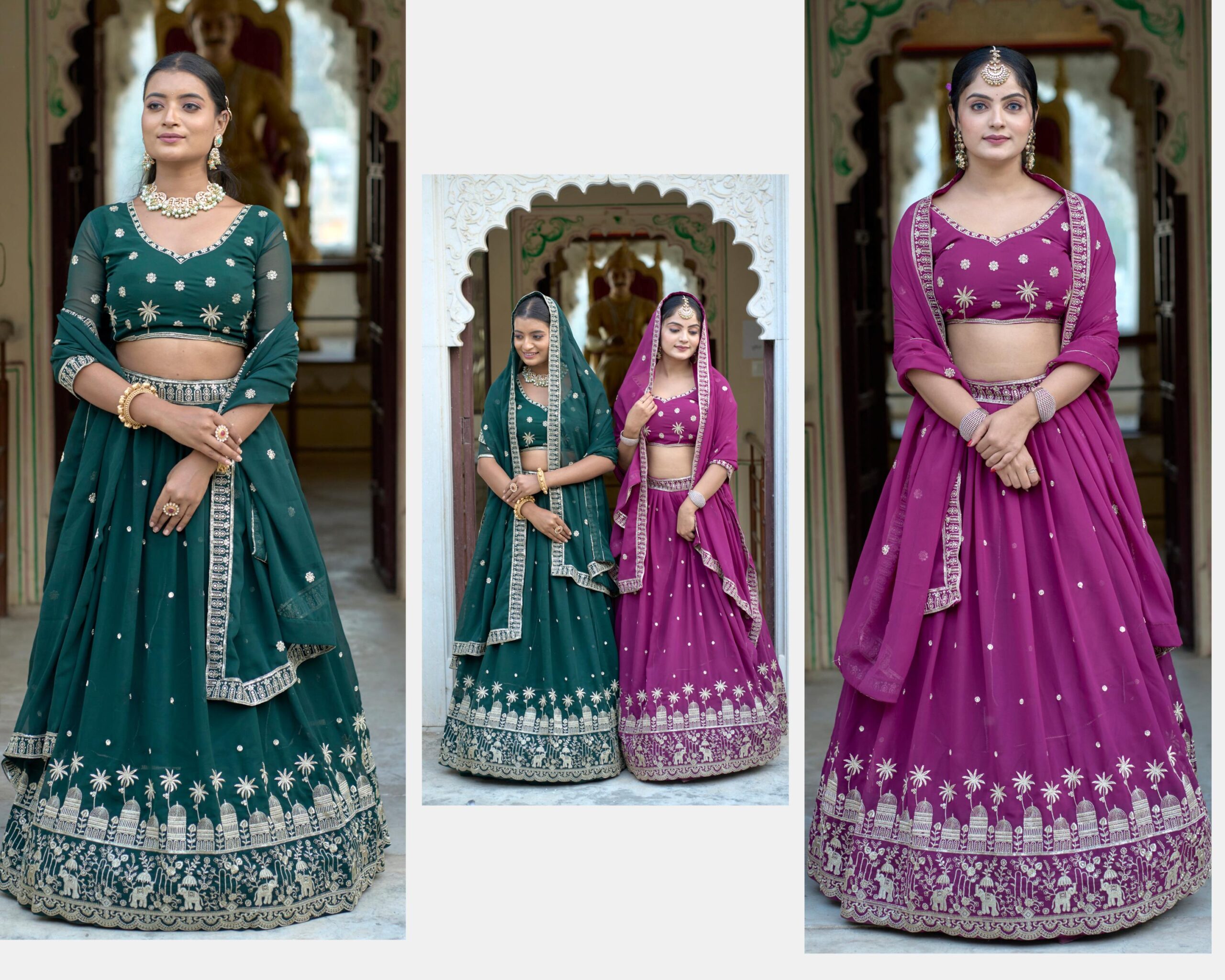 Georgette Embroidery Lehenga - Image 2