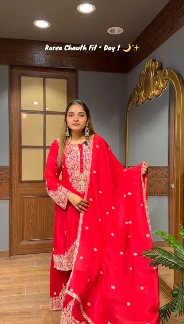 Fully Stitched Top-Bottom And Dupatta Set - Image 5