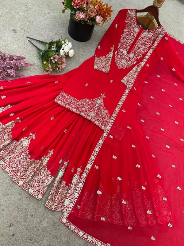 Fully Stitched Top-Bottom And Dupatta Set - Image 2