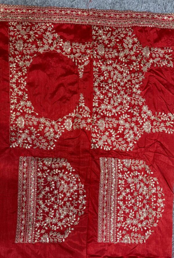 Designer Heavy Organza Saree - Image 4