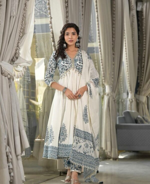 Alia style Fully Stitched Suit set