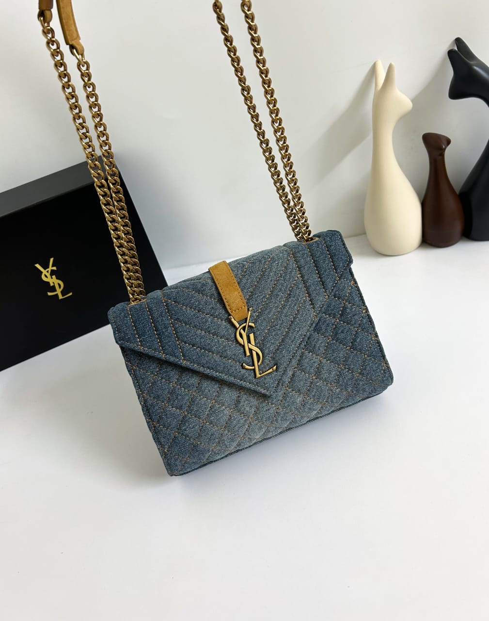 Yves Saint Laurent - Envelope Monogram Satchel - Image 3