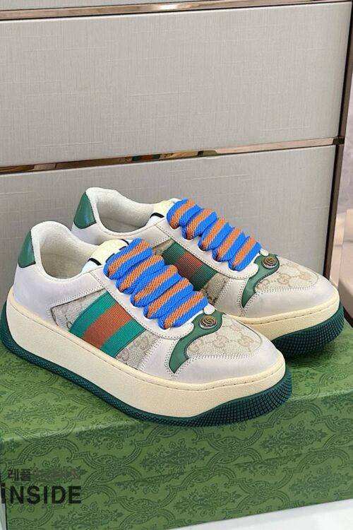 Gucci Screener GG Leather Trimmed Canvas