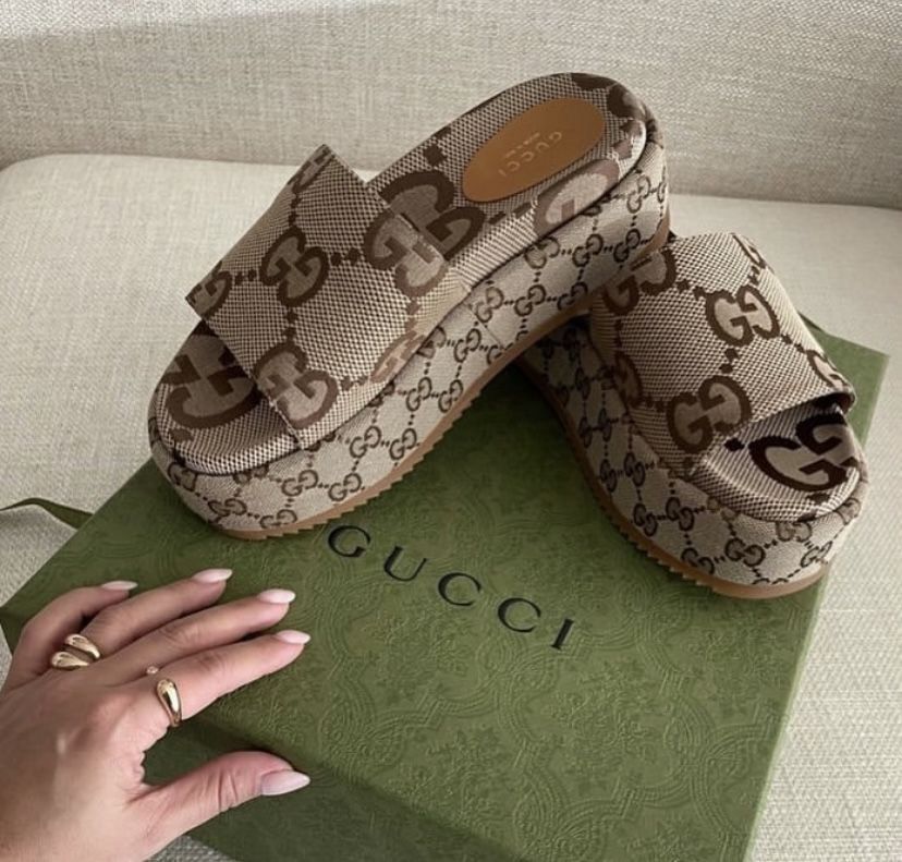 GUCCI PLATFORM SLIDE SANDAL