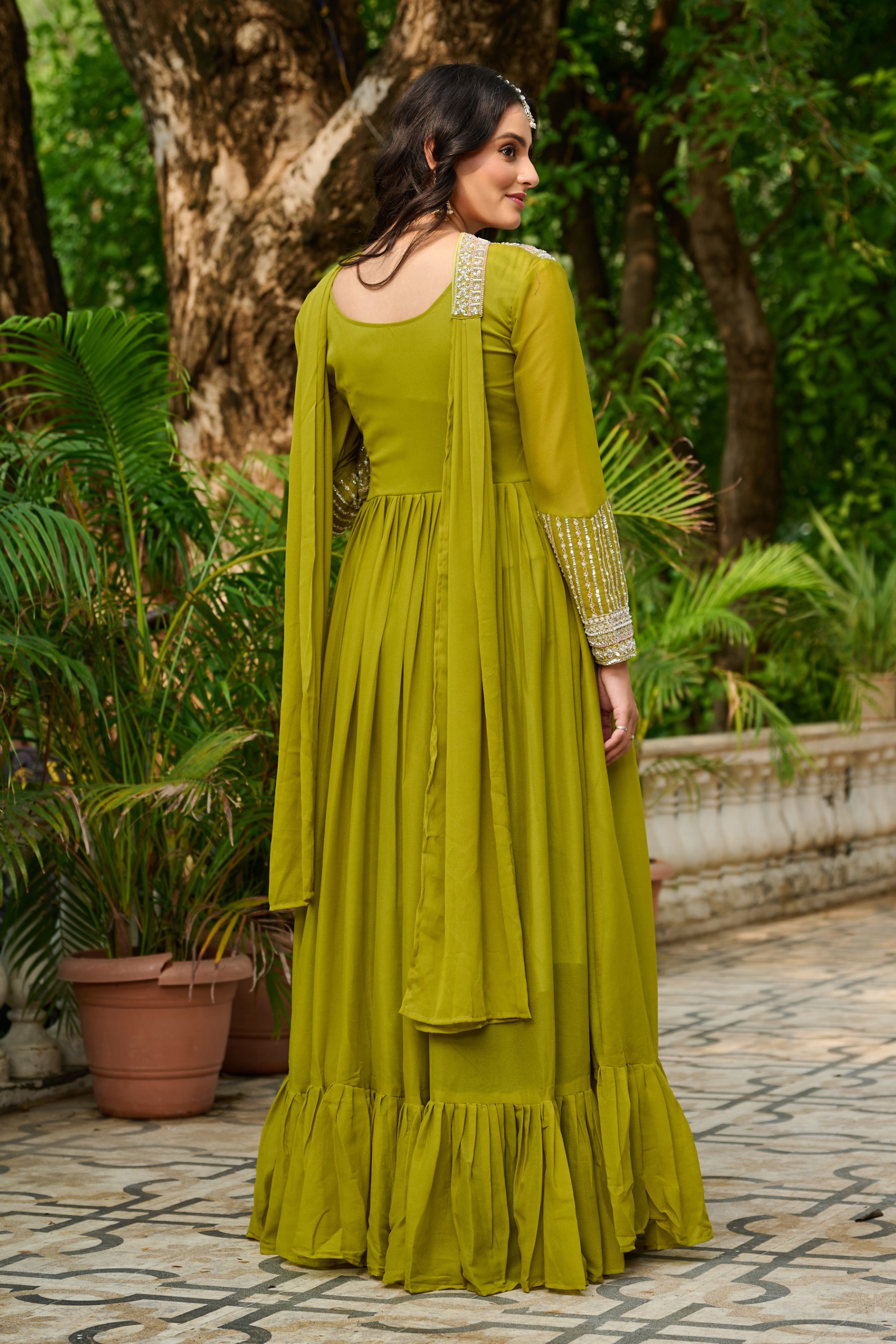 DESIGNER READYMADE GOWN - Image 4