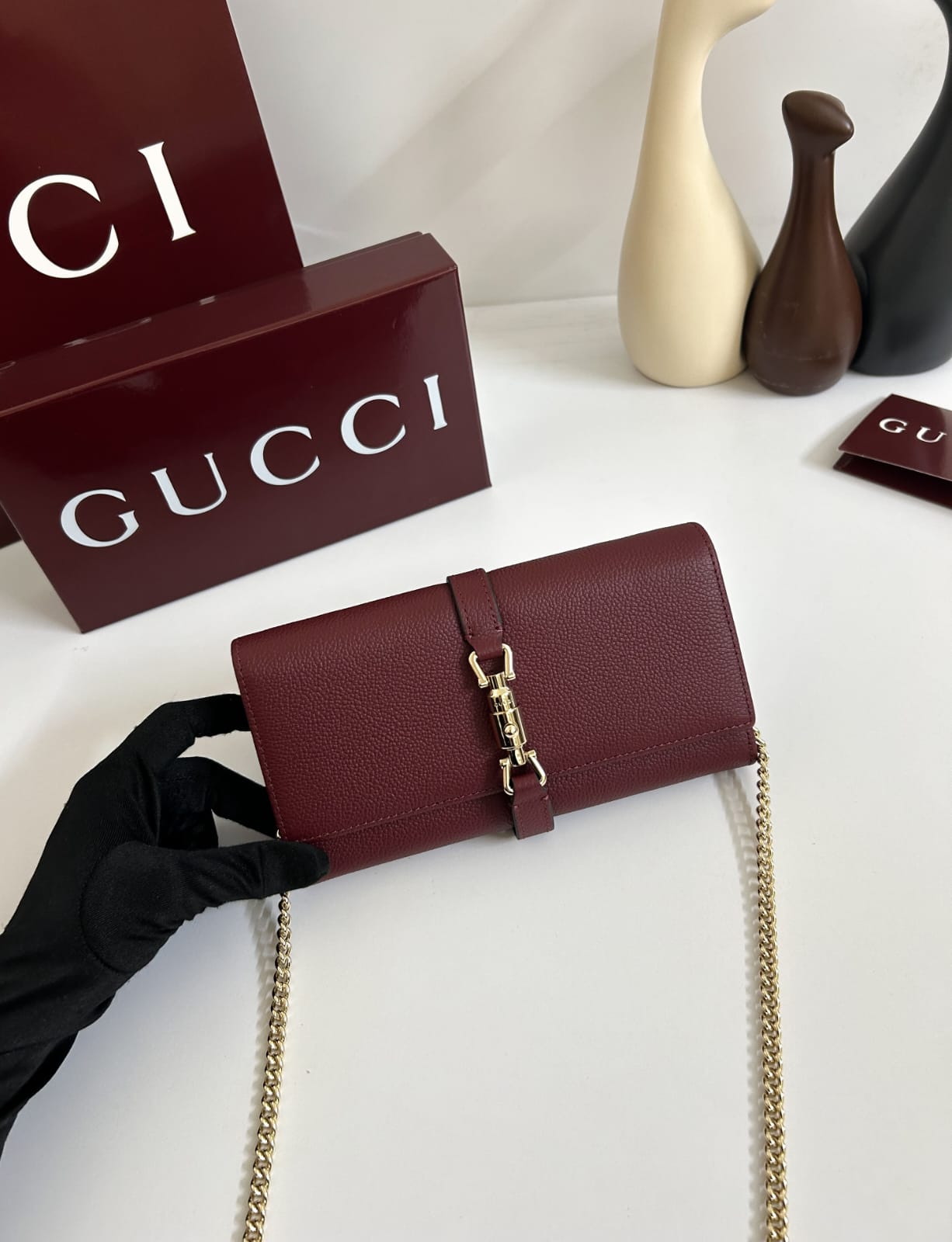Gucci - Authentic Jackie 1961 Wallet On Chain - Image 4
