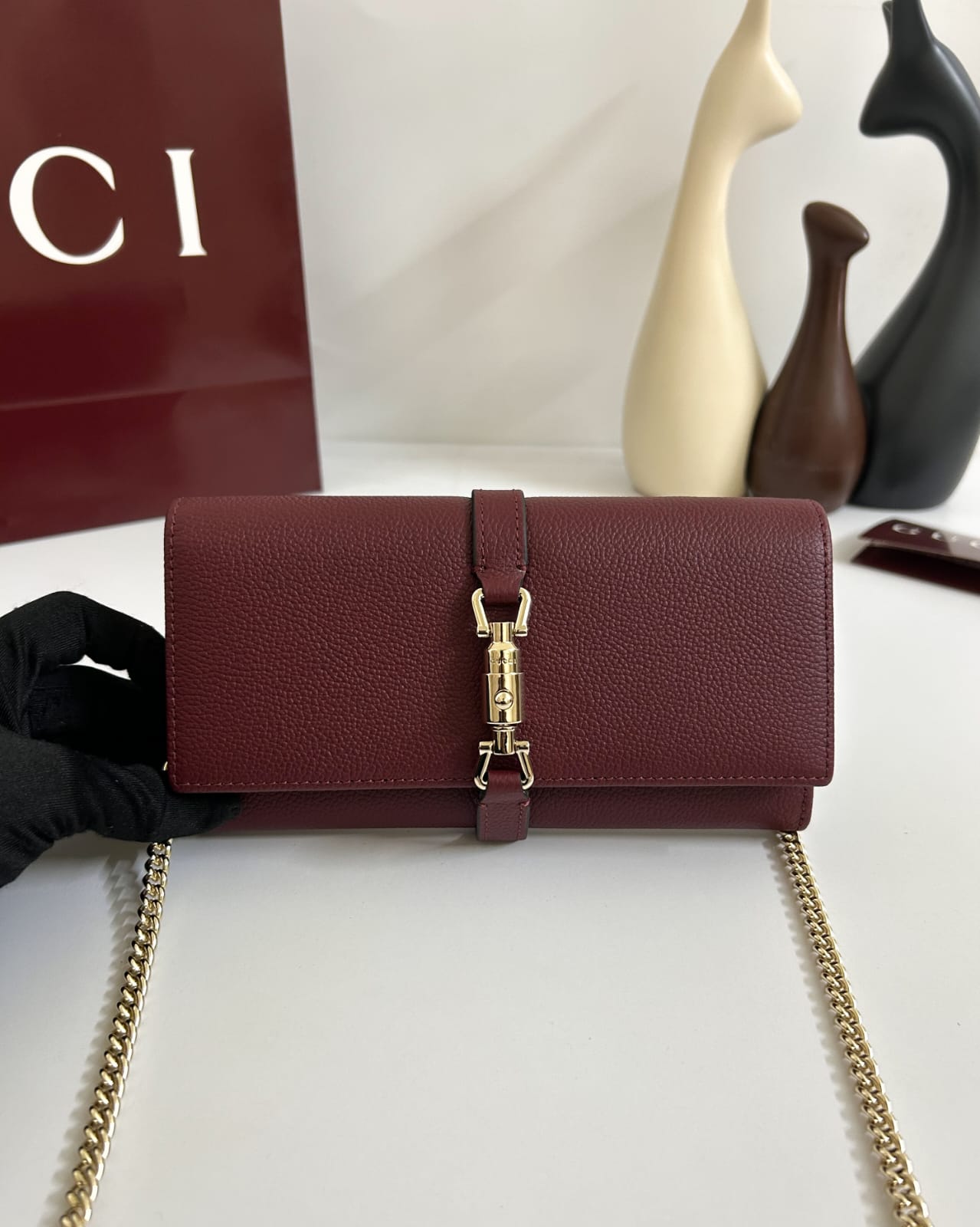 Gucci - Authentic Jackie 1961 Wallet On Chain - Image 3