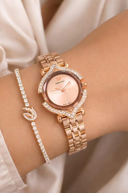 Swarovski Women’s Rose Gold Crystal Watch