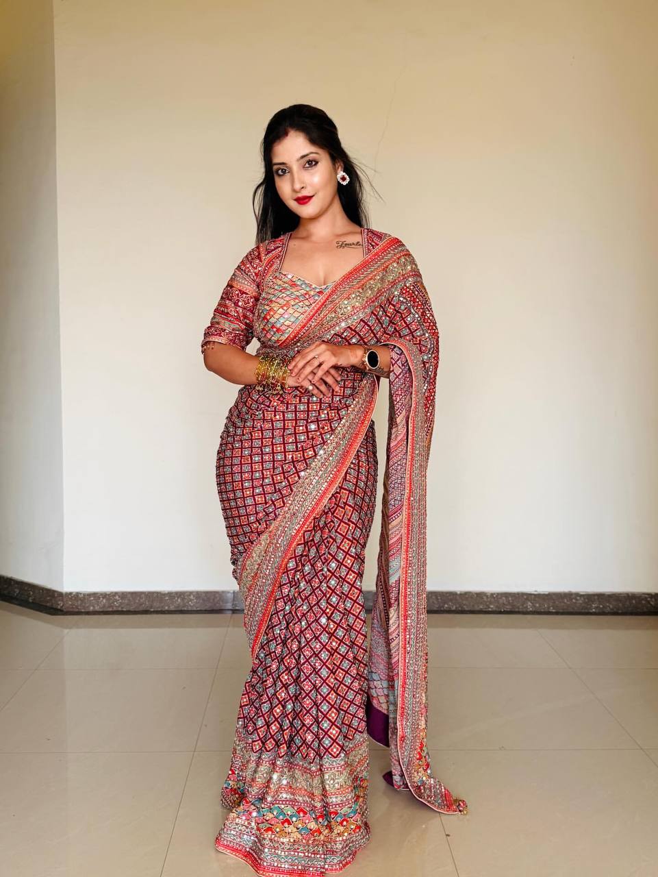 Chinnon Party Wear Saree